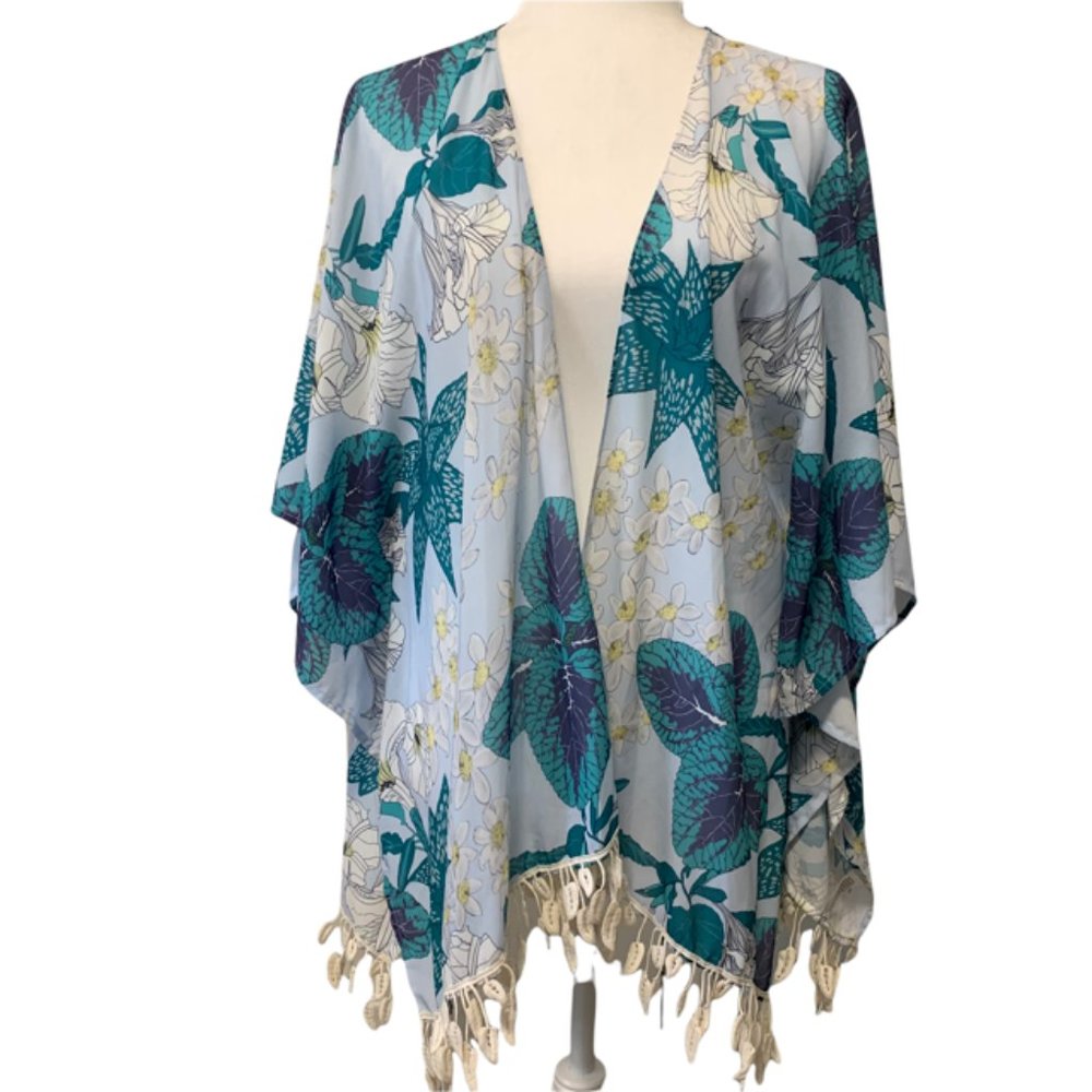 Umgee Floral Kimono M/L - Picture 1 of 6